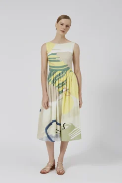 Coast Low-Back Midi Dress