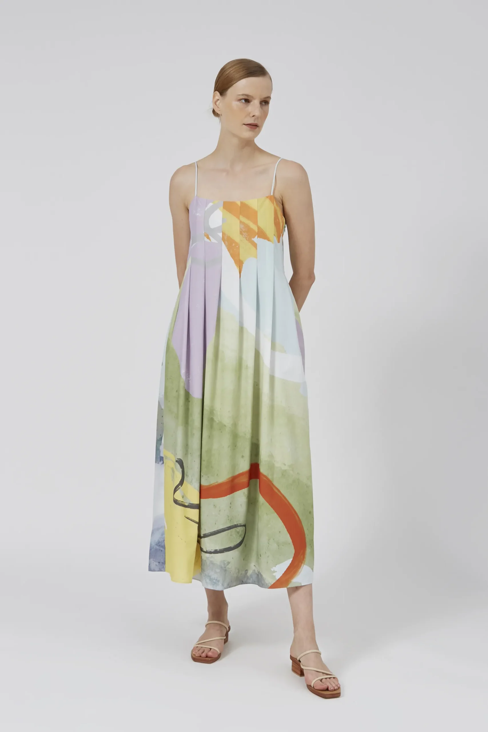 Coast Pleated Tent Dress