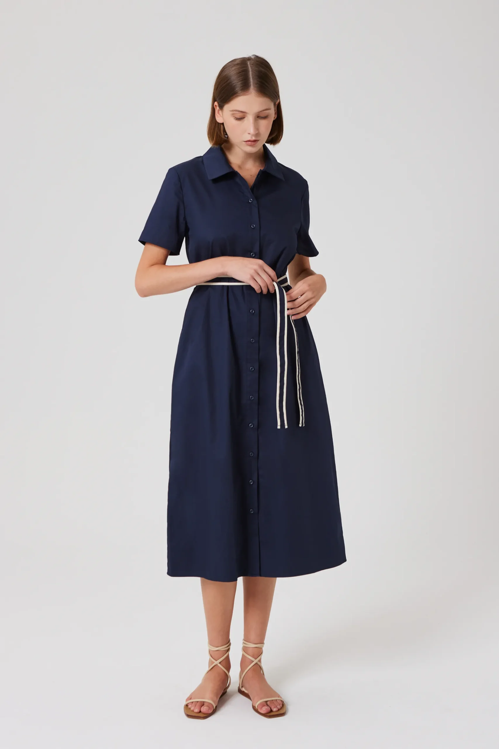 Collared Shirt Dress