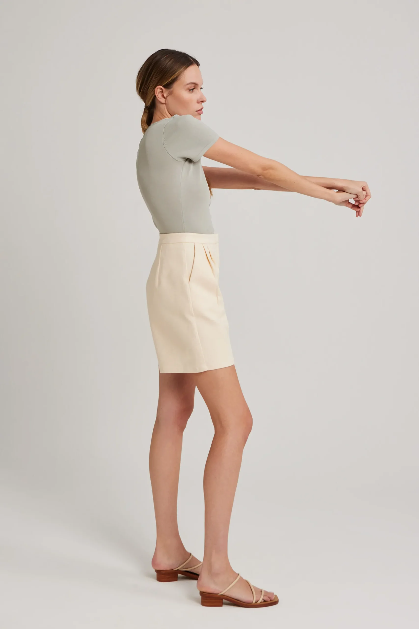 Contrast Collar Knit Top