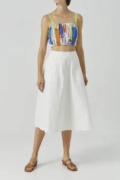 Cotton A-line Skirt