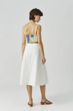 Cotton A-line Skirt