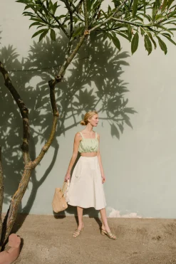 Cotton A-line Skirt