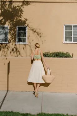 Cotton A-line Skirt