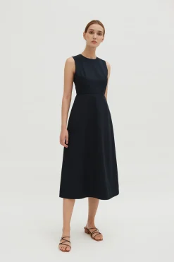Cotton Bell Midi Dress