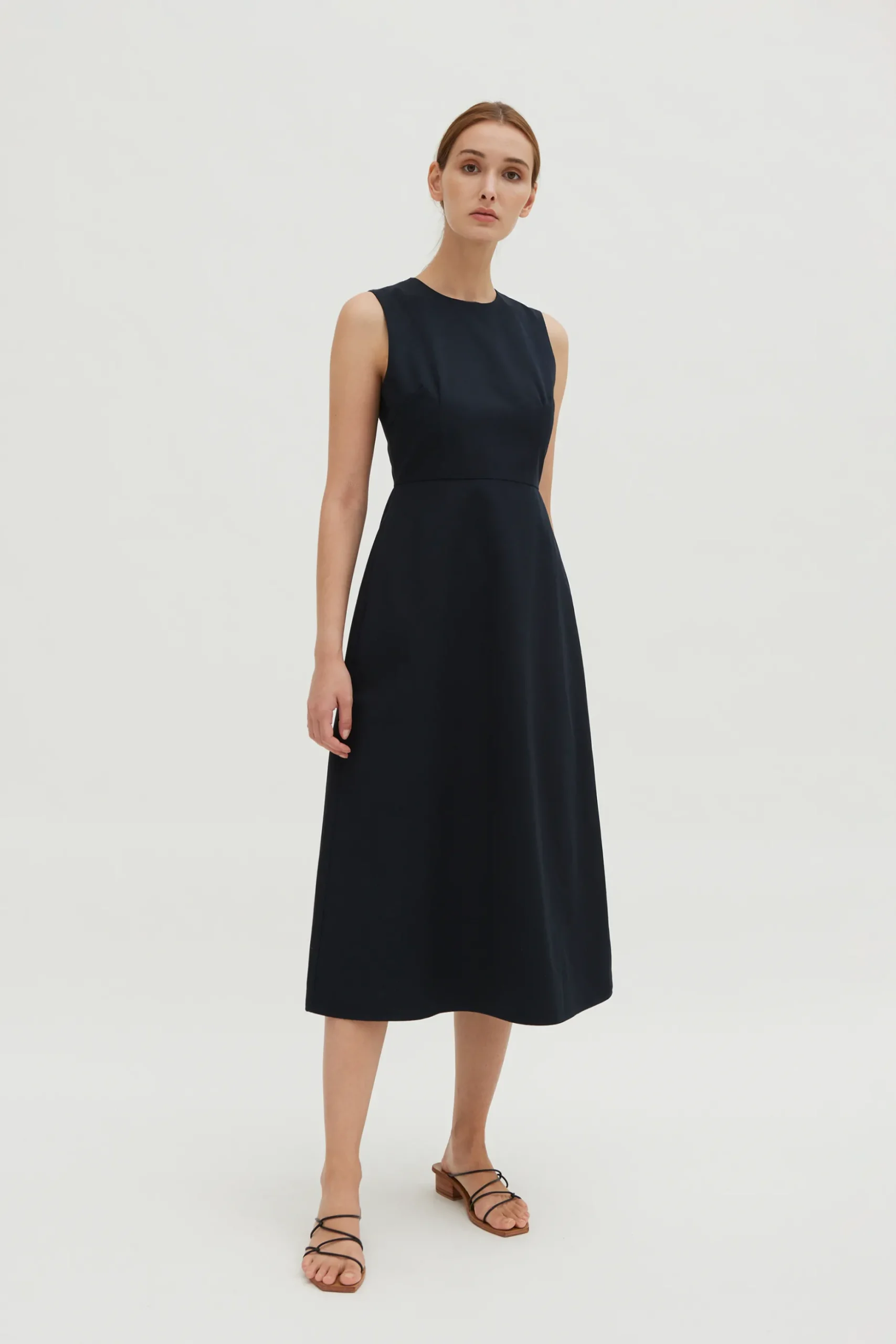 Cotton Bell Midi Dress