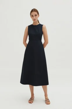 Cotton Bell Midi Dress