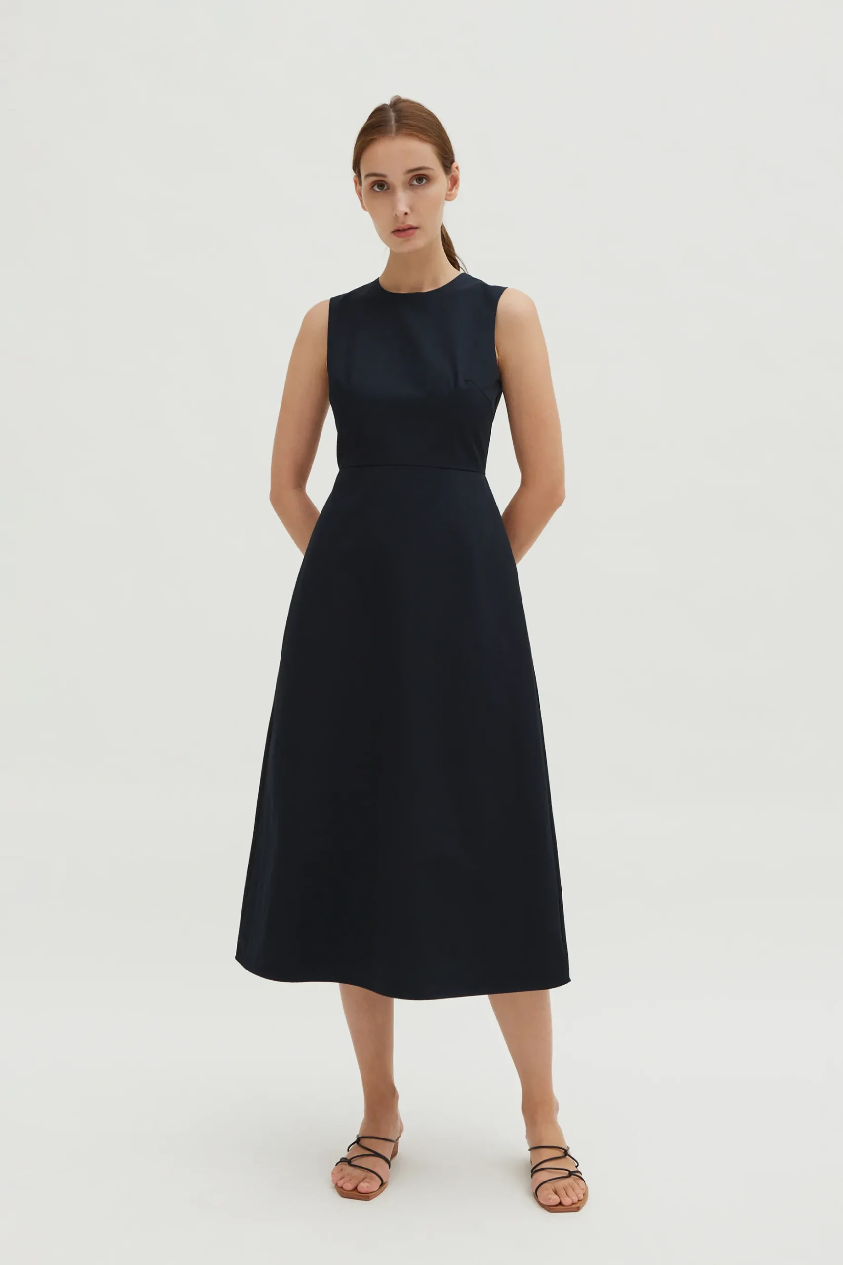 Cotton Bell Midi Dress