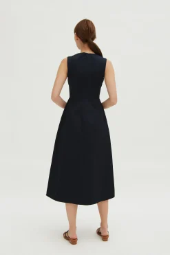 Cotton Bell Midi Dress