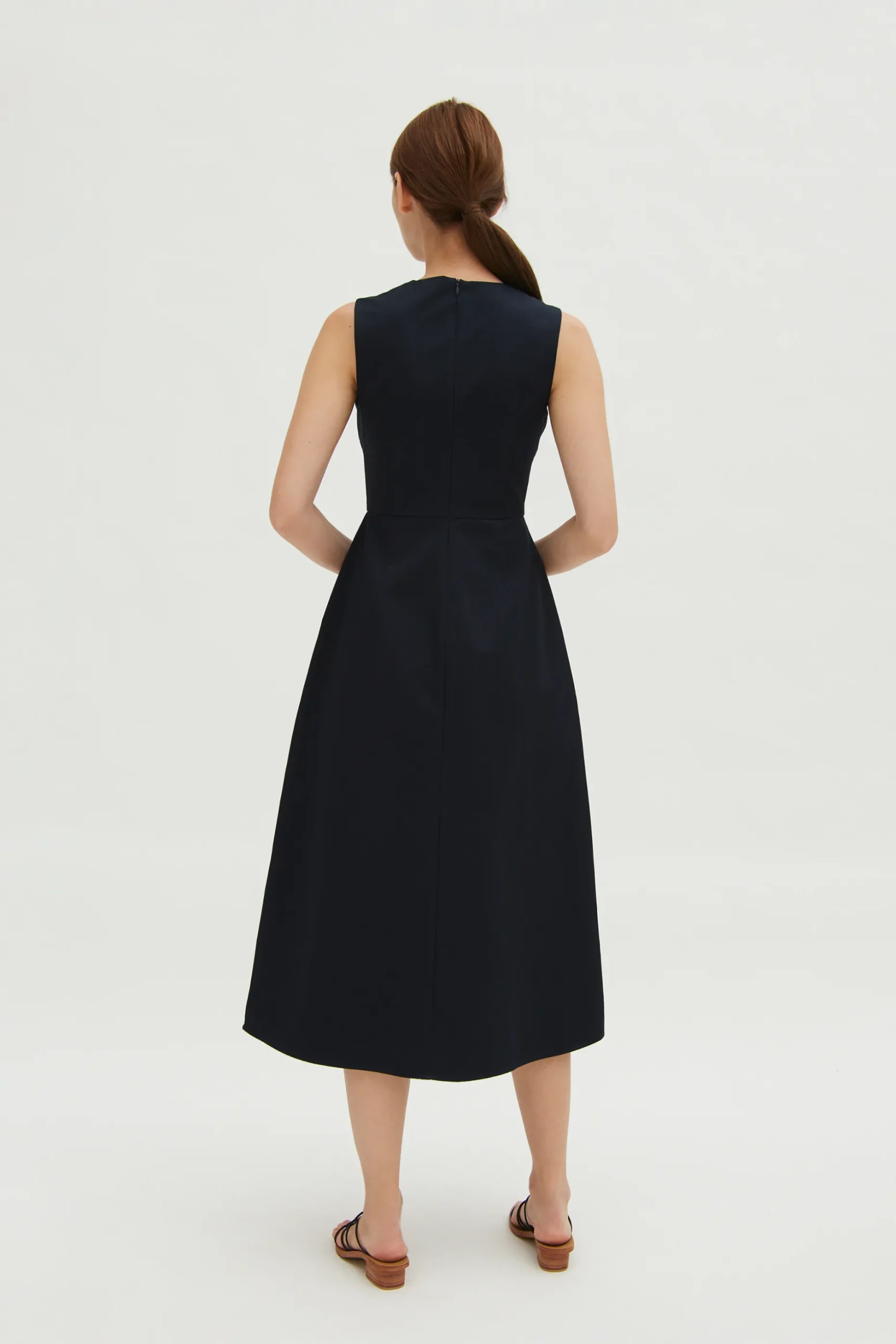 Cotton Bell Midi Dress