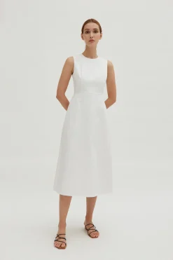 Cotton Bell Midi Dress