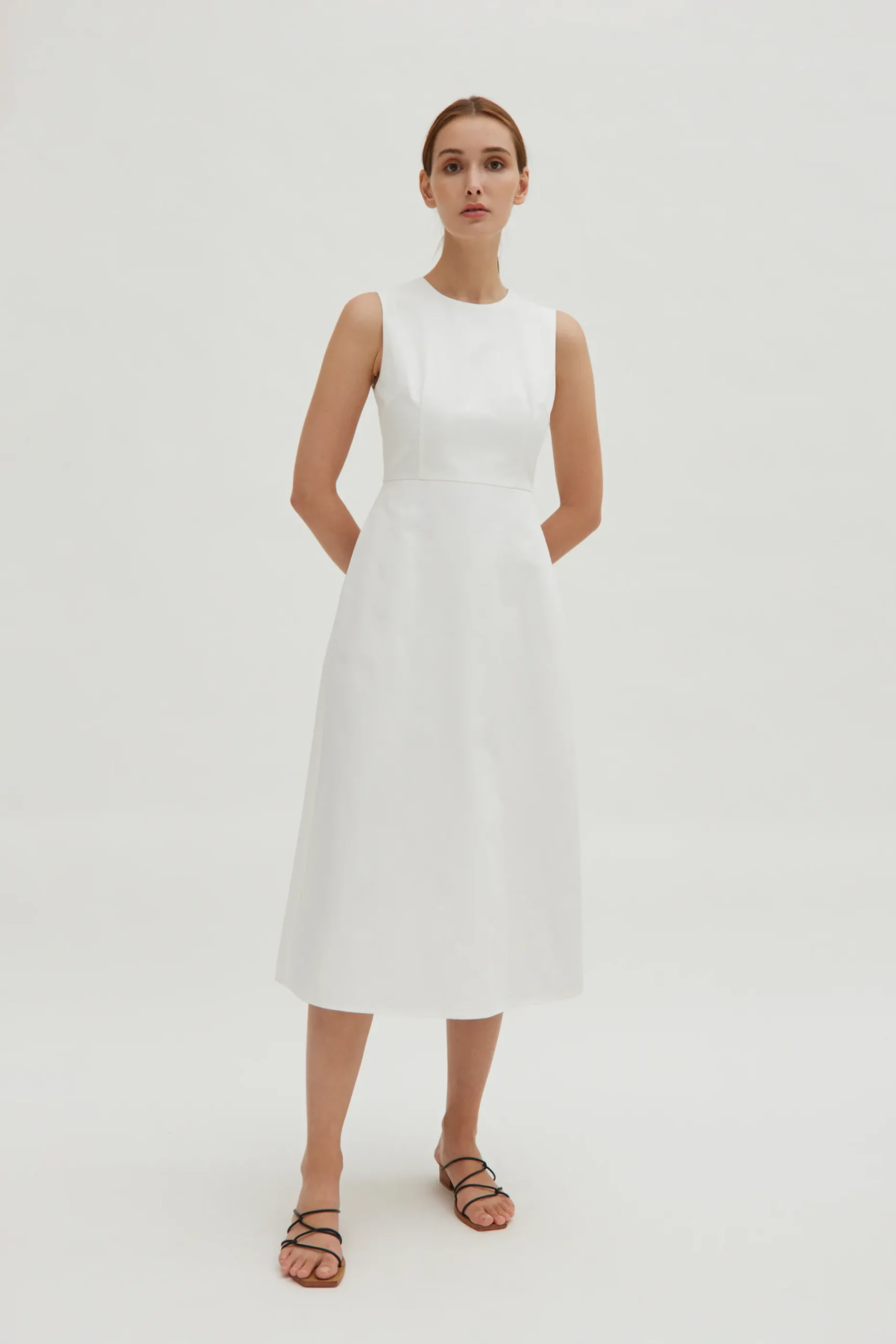 Cotton Bell Midi Dress