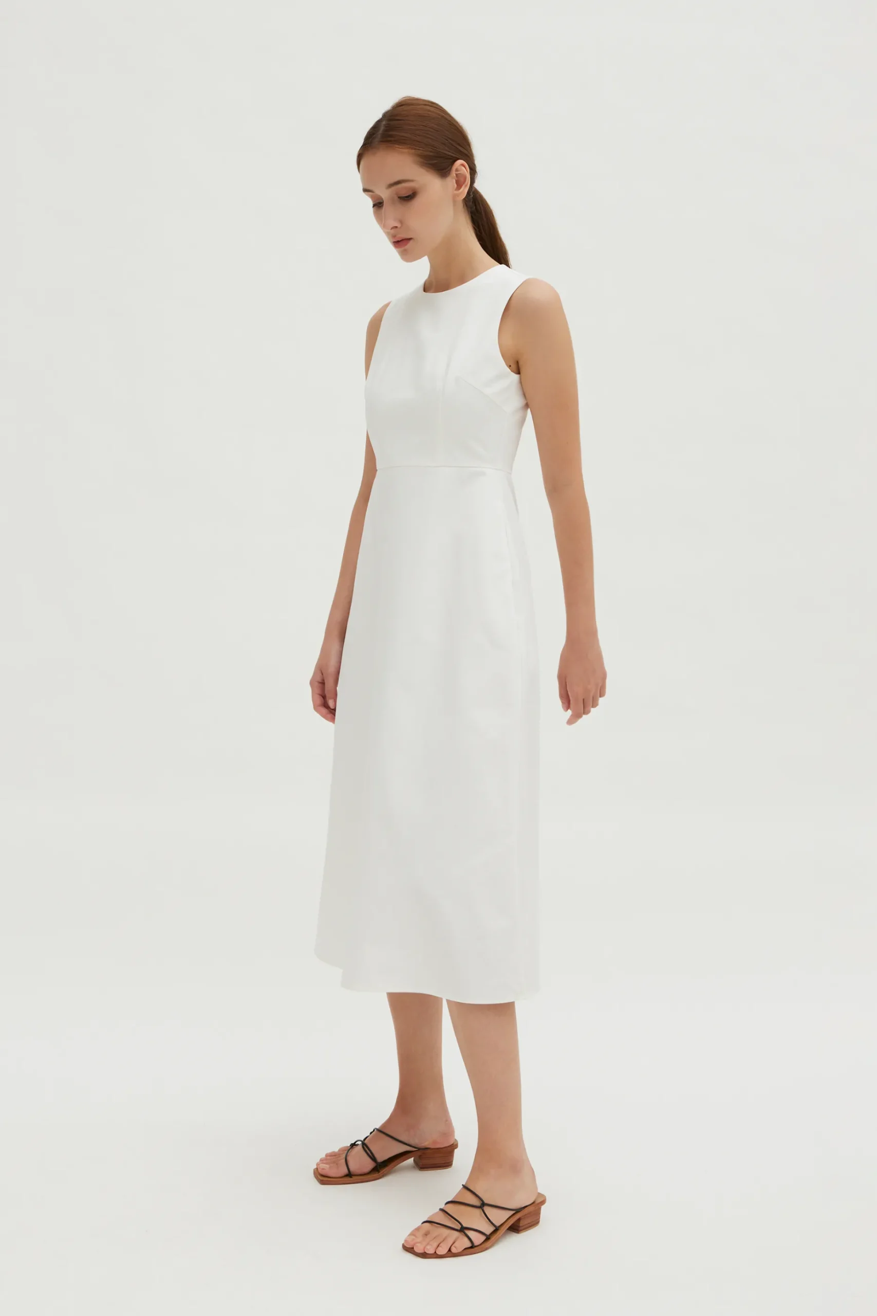 Cotton Bell Midi Dress