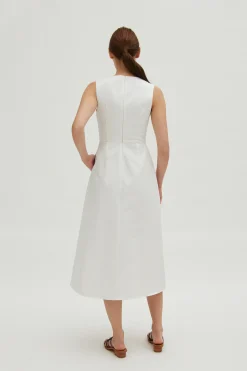 Cotton Bell Midi Dress