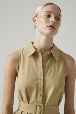 Cotton Belted Jumpsuit