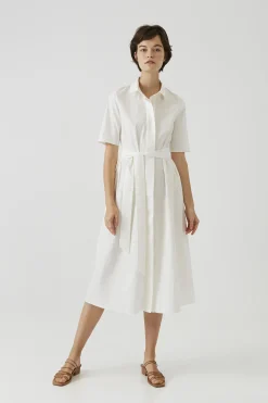 Cotton Button-Down Dress