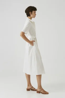Cotton Button-Down Dress