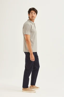 Cotton Button-Front Polo