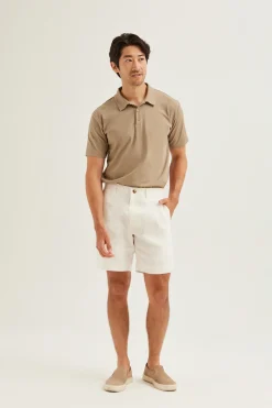 Cotton Button-Front Polo