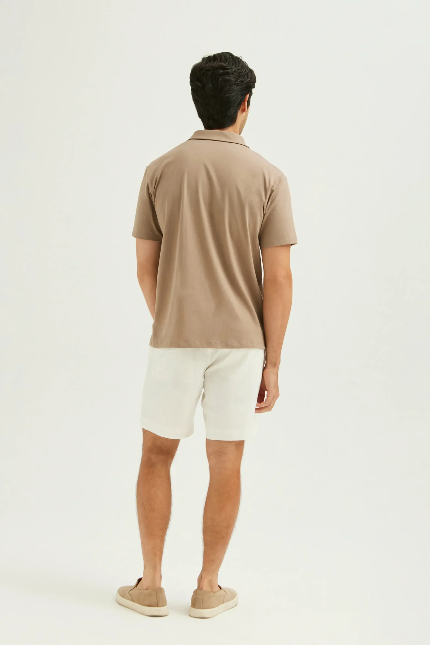 Cotton Button-Front Polo