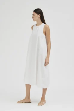 Cotton Cocoon Midi Dress