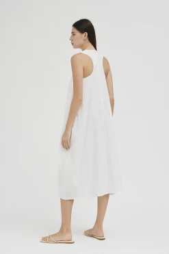 Cotton Cocoon Midi Dress