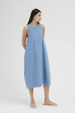 Cotton Cocoon Midi Dress