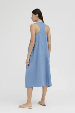 Cotton Cocoon Midi Dress