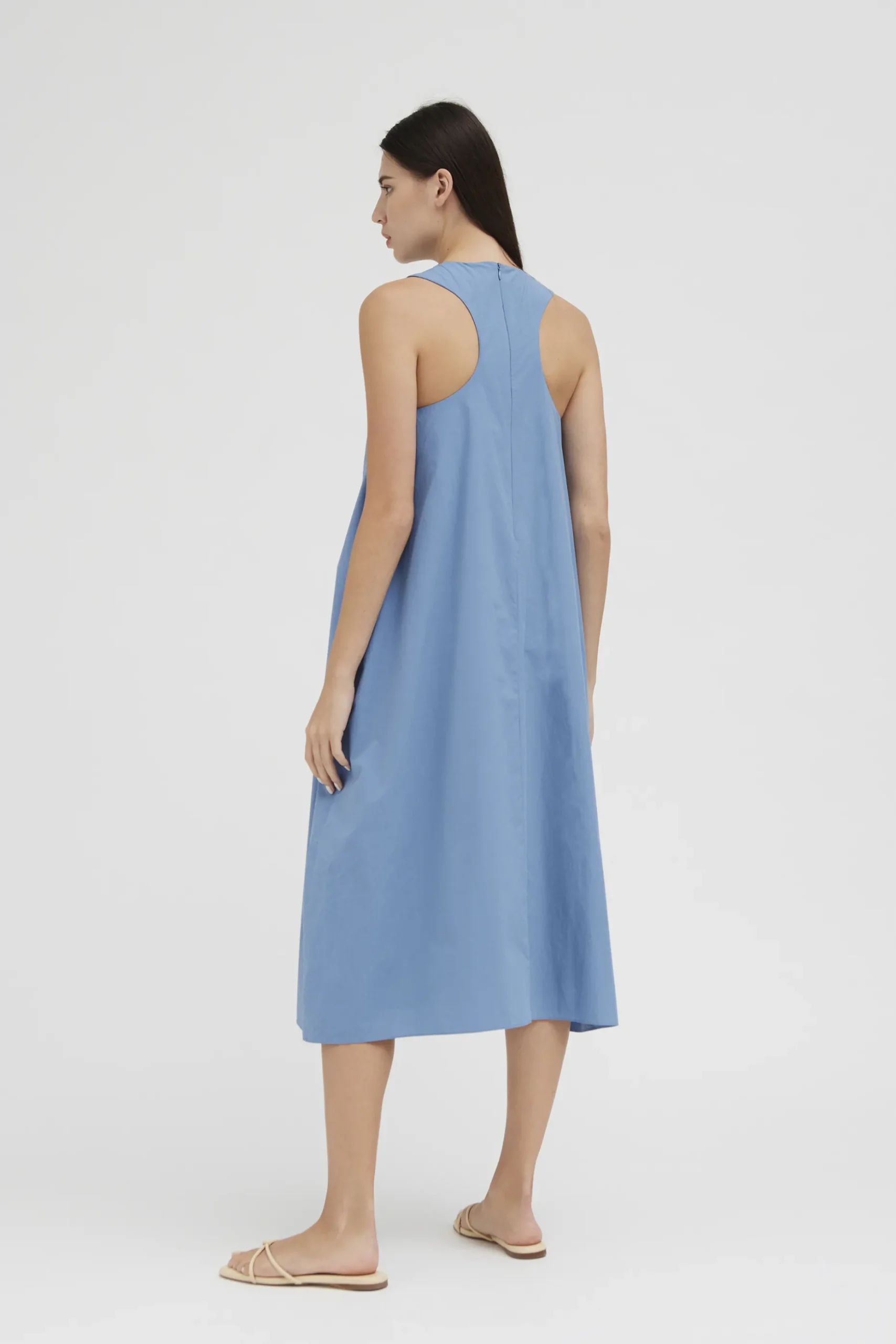Cotton Cocoon Midi Dress