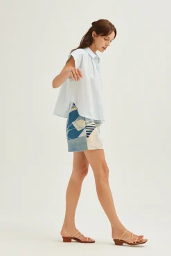 Cotton Gathered Blouse