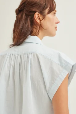 Cotton Gathered Blouse