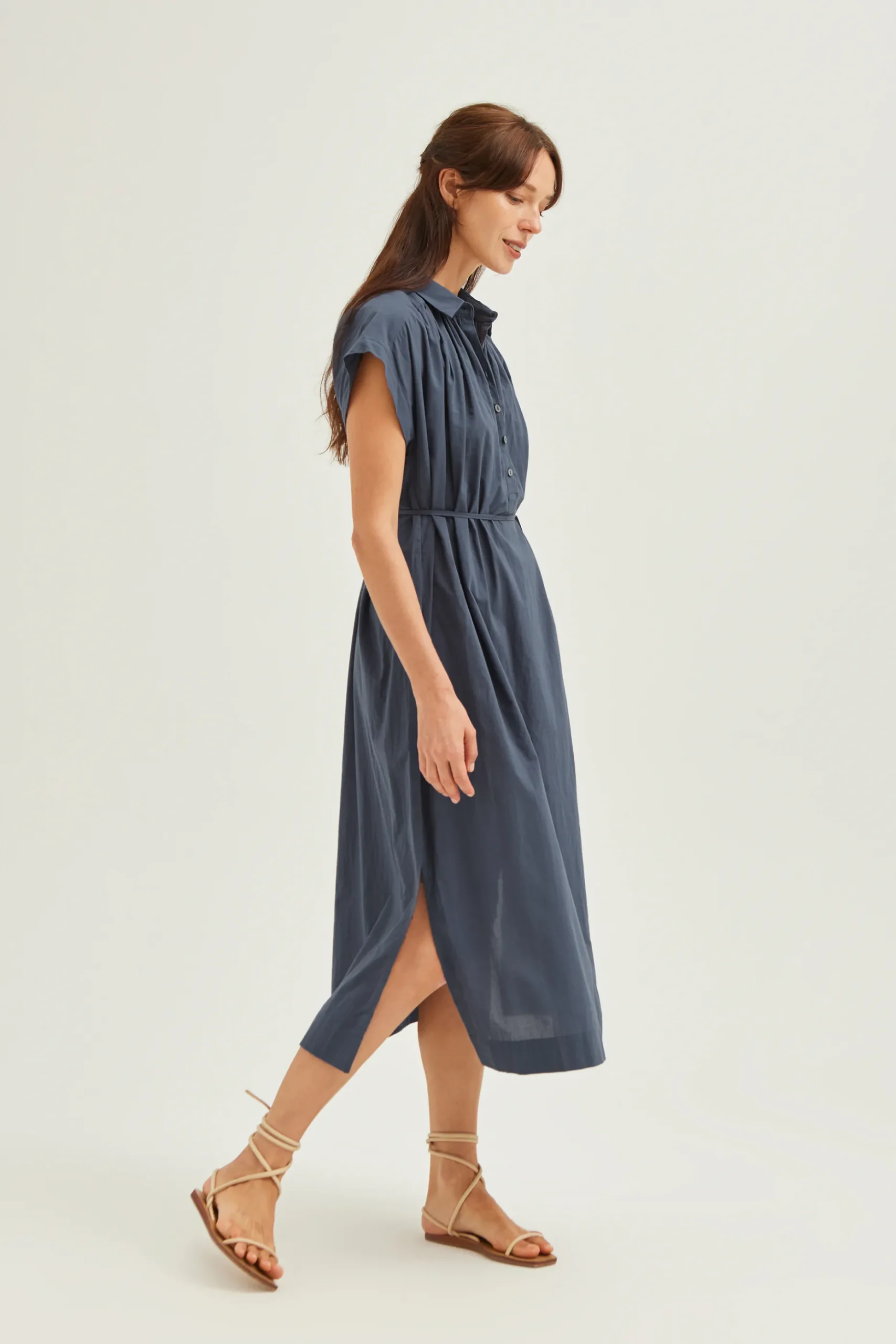 Cotton Gathered Dress