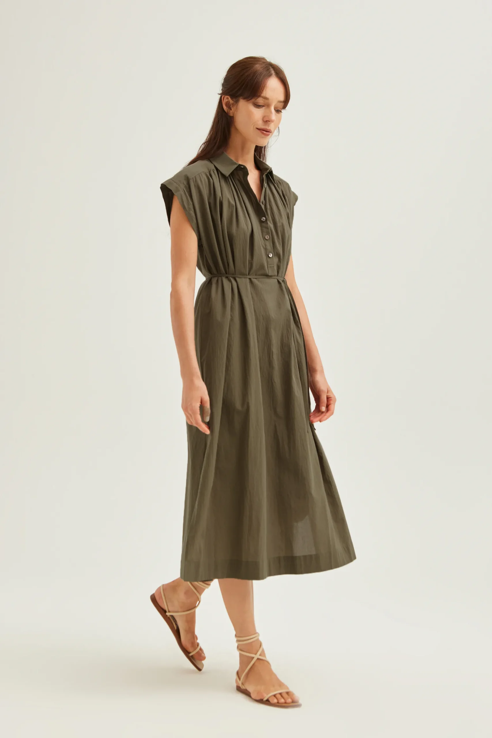 Cotton Gathered Dress