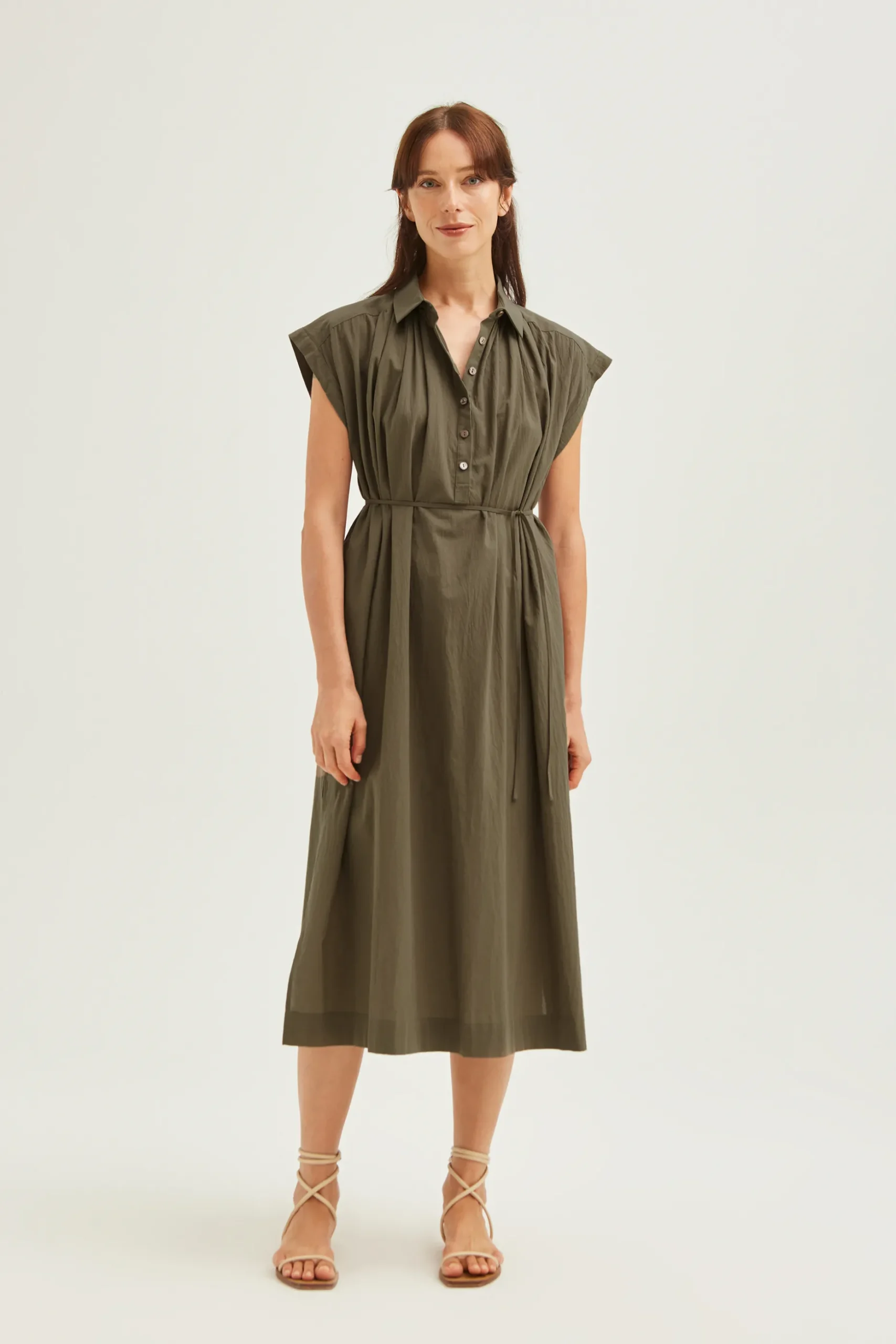 Cotton Gathered Dress