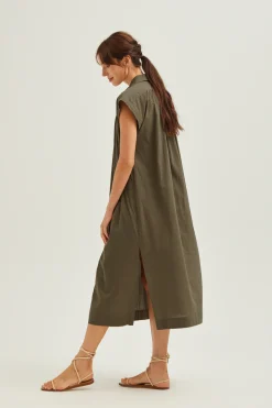 Cotton Gathered Dress