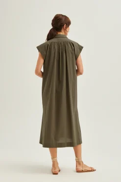 Cotton Gathered Dress