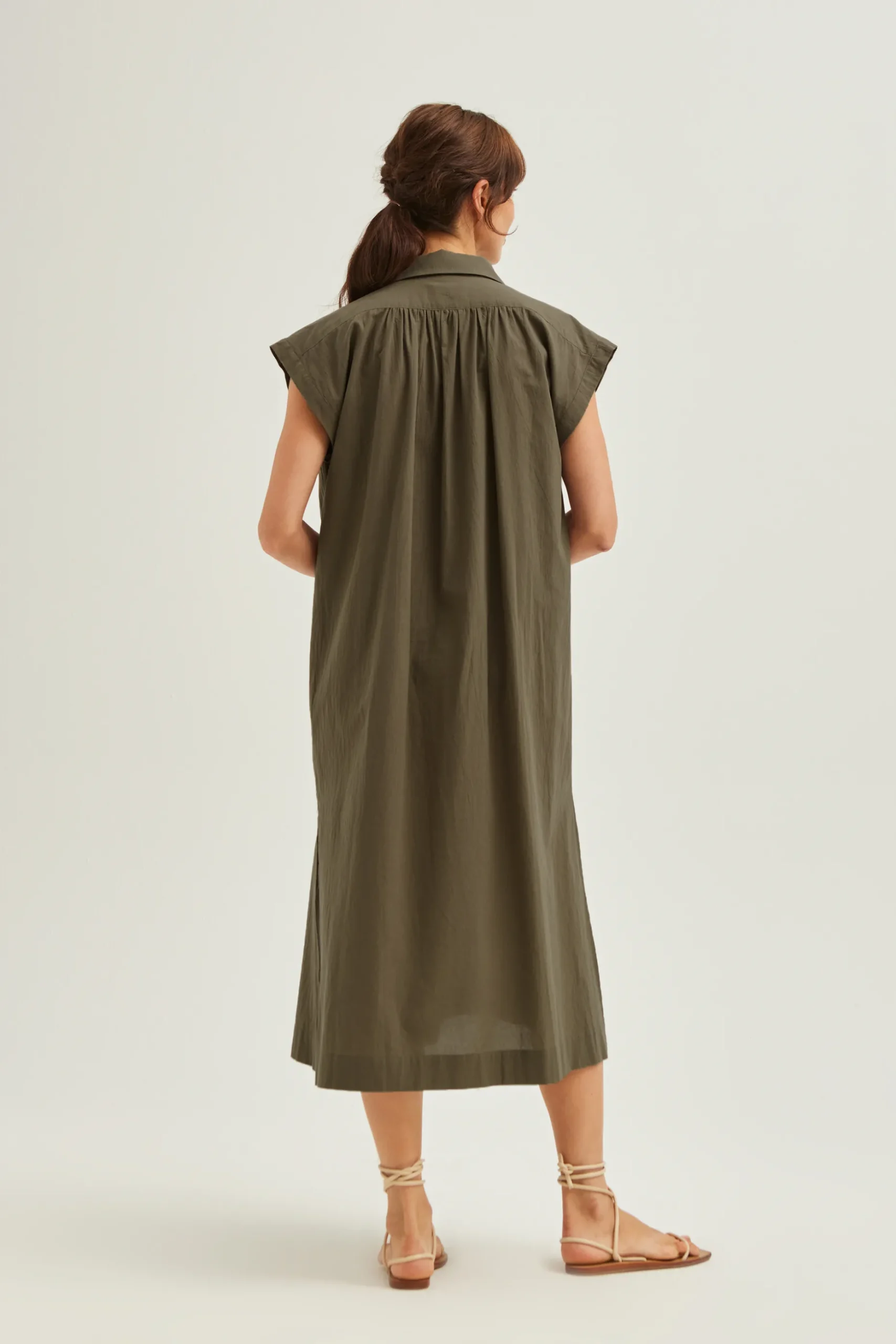 Cotton Gathered Dress