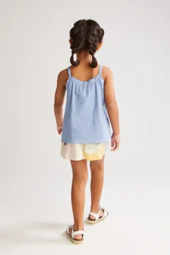 Cotton Gathered Tent Top