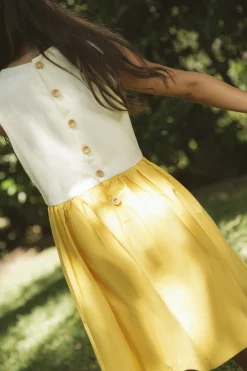 Cotton Jersey Gathered Dress