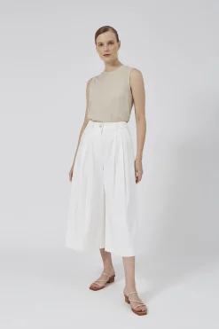 Cotton Wide-Legged Culottes