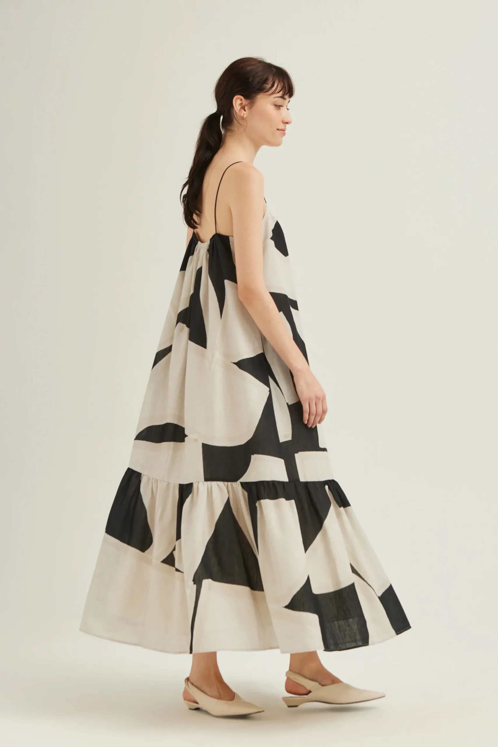 Dialogue Gathered Maxi Tent Dress