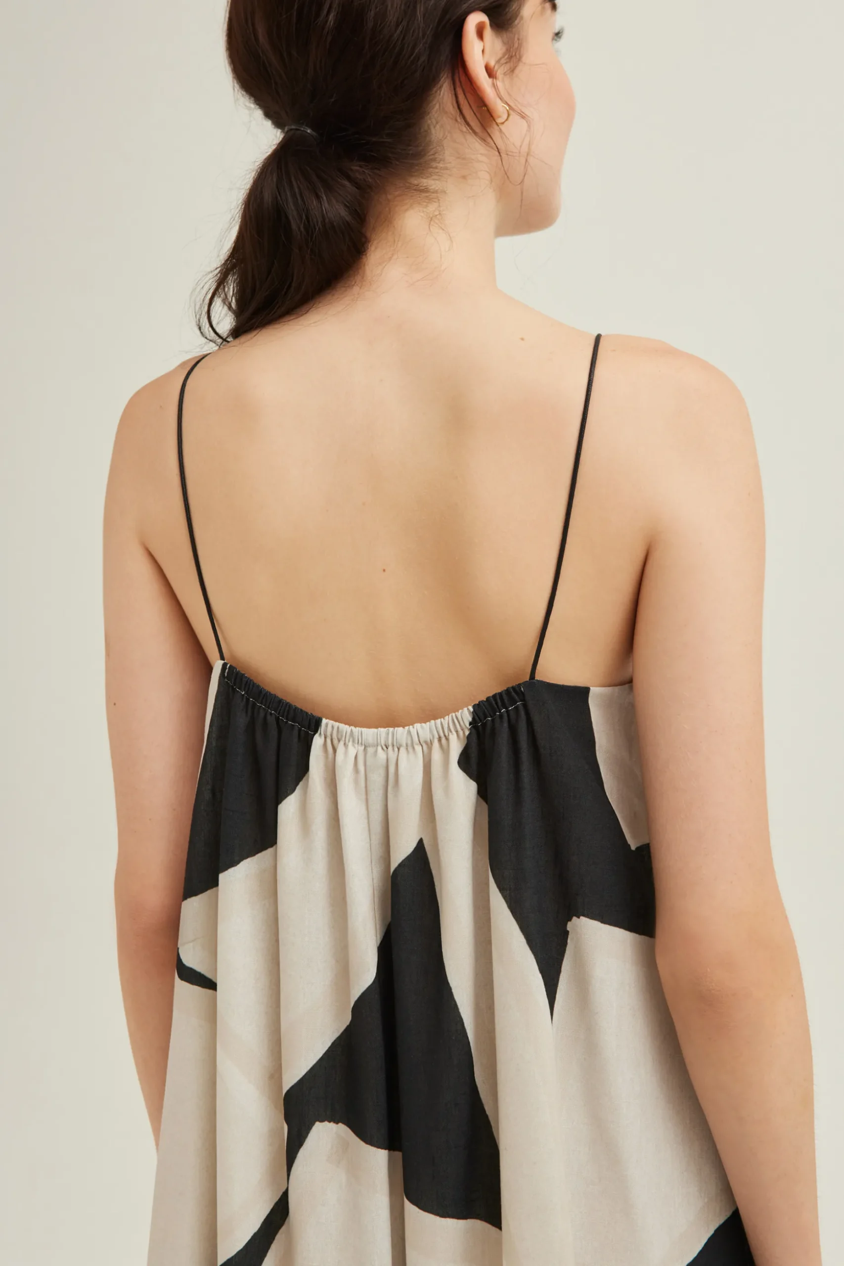 Dialogue Gathered Maxi Tent Dress