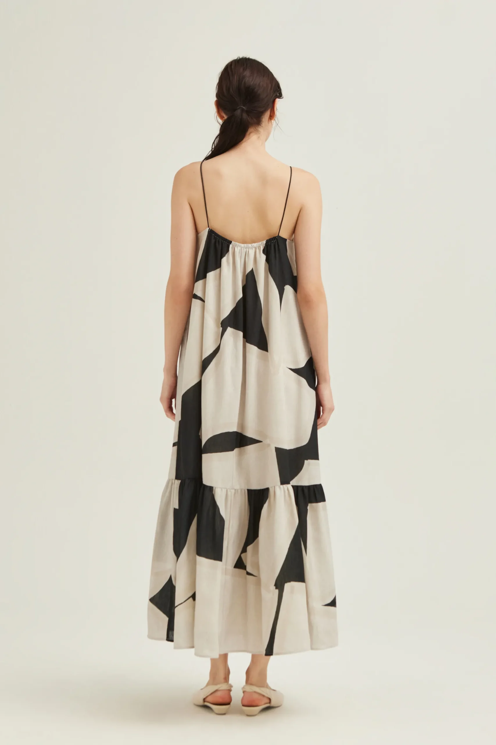Dialogue Gathered Maxi Tent Dress