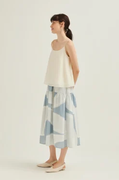 Dialogue Tiered Midi Skirt