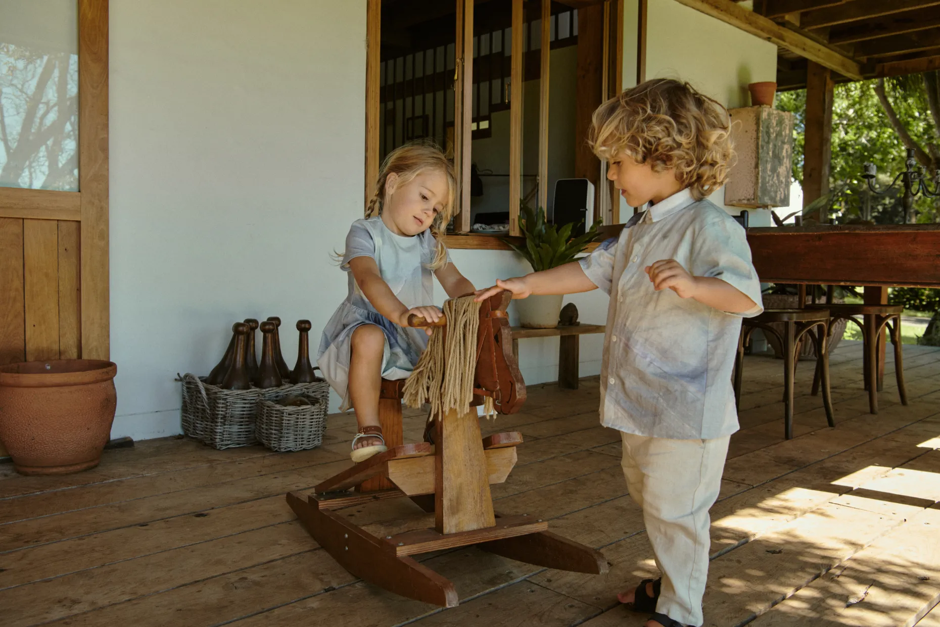 Dusk Linen Boy's Shirt