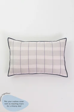 Embroidered Lumbar Cushion Cover