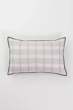 Embroidered Lumbar Cushion Cover