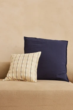 Embroidered Plaid Cushion Cover