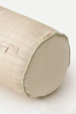 Embroidered Plaid Mini Bolster Cover