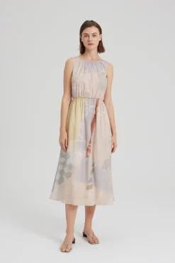 Estate Scoop-Back Midi Dress